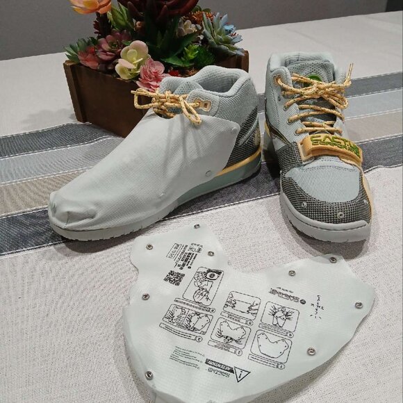 Nike Air Trainer 1 SP Cactus Jack X Travis Scott Grey Haze Sz 10 Men - Picture 3 of 7